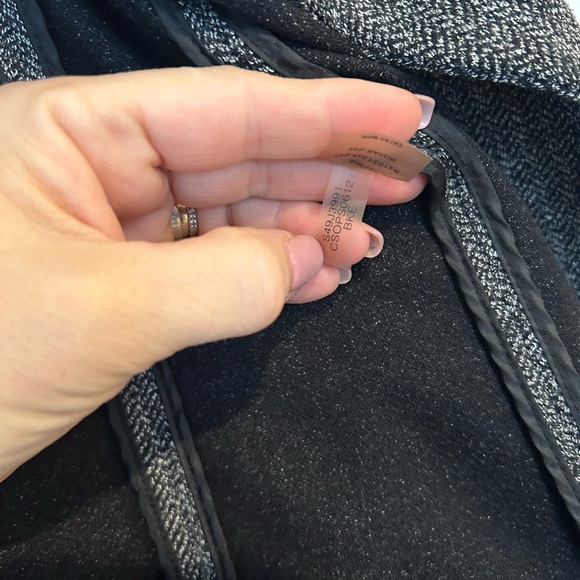 Calvin Klein midweight 1 button black tweed style blazer Size 14, fits 12/14 - Picture 5 of 9